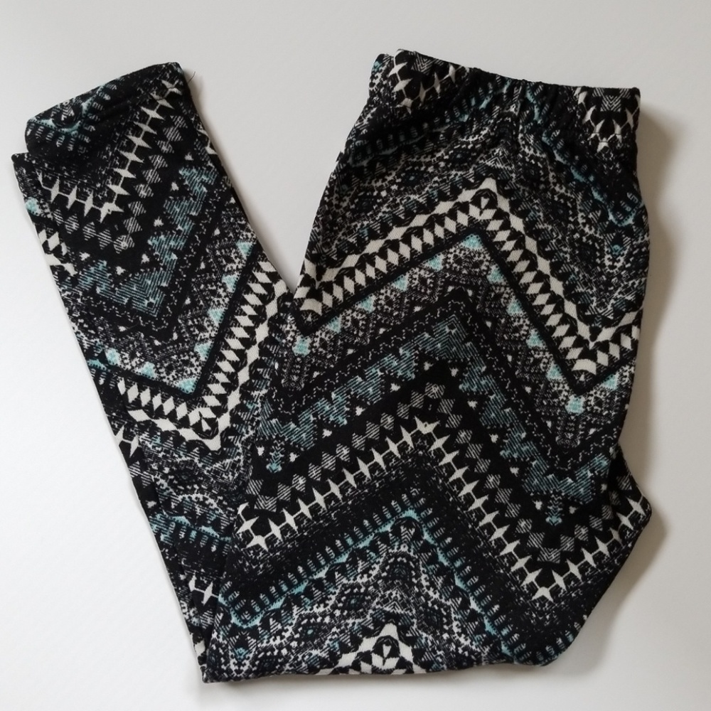 Patterned Fleece Lined Leggings